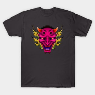 Hannya & Flames 2 T-Shirt